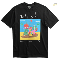 T-Shirt Happy Wish - Black