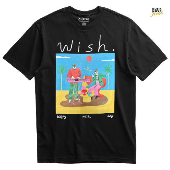 T-Shirt Happy Wish - Black