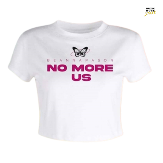 Crop T-Shirt No more us Bean -White